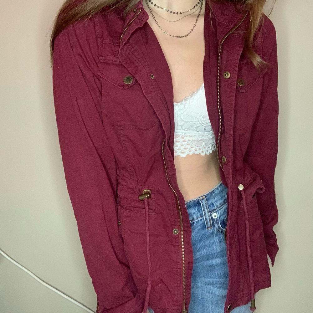 Burgundy Jacket